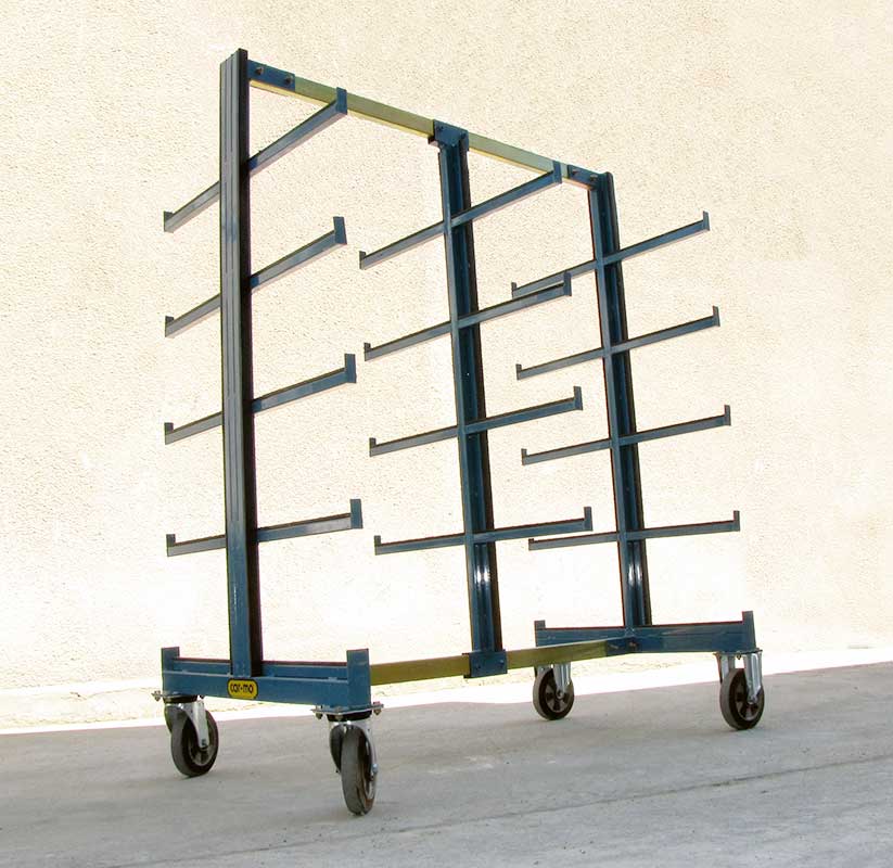 chariot produit verrier, stockage, chariot menuisier