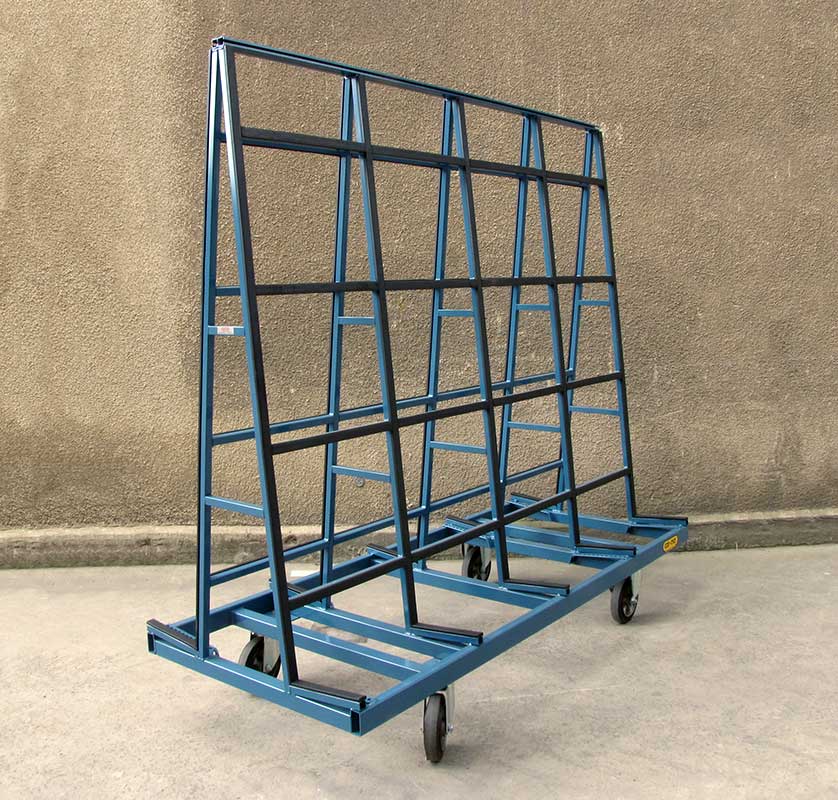chariot produit verrier, stockage, chariot menuisier