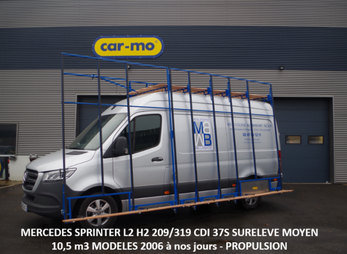 MERCEDES SPRINTER L2 H2 209/319 CDI 37S SURELEVE MOYEN 10,5 m3 MODELES 2006 à nos jours - PROPULSION