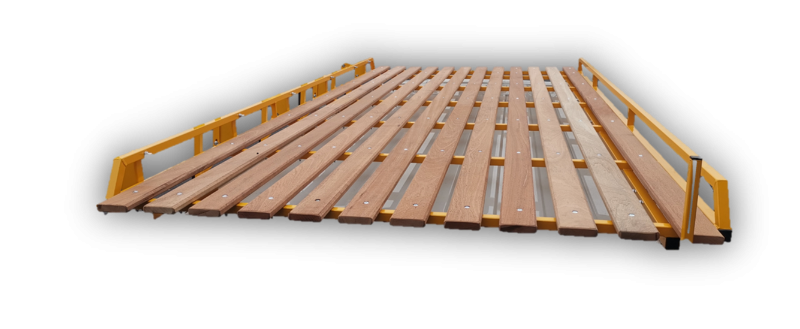 Caillebotis complet sur galerie